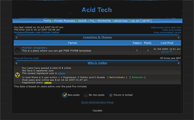 Acid Tech PHPBB Template