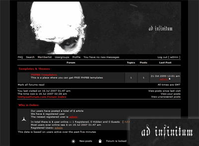 Ad Infinitun PHPBB template