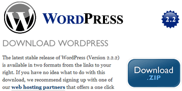 Download WordPress 2.2