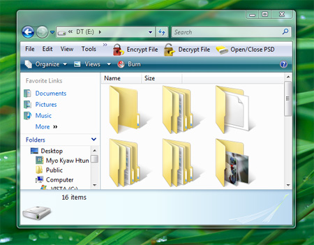 Missing Folders names in Vista
