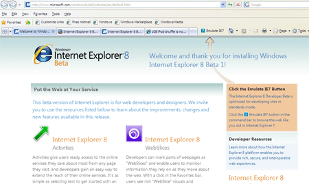 Internet Explorer 8 Beta