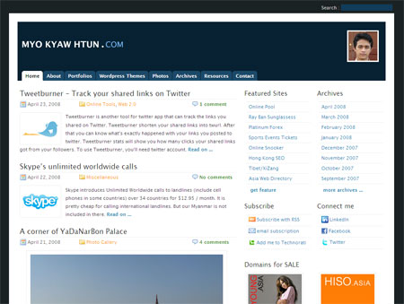 Myo Kyaw Htun . com redesigned