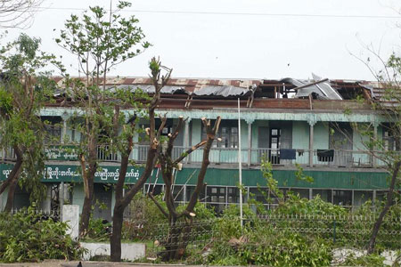 school destroyed by Nargis