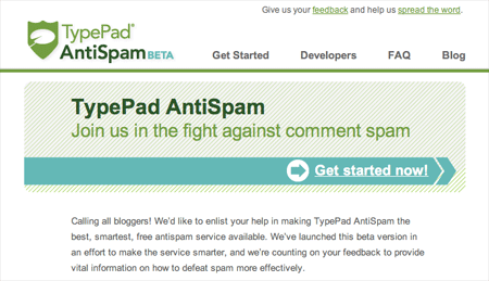 Typepad Antispam