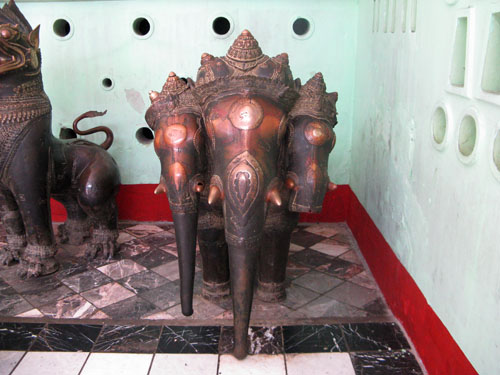 Three headed elephant from Mahamuni Pagoda