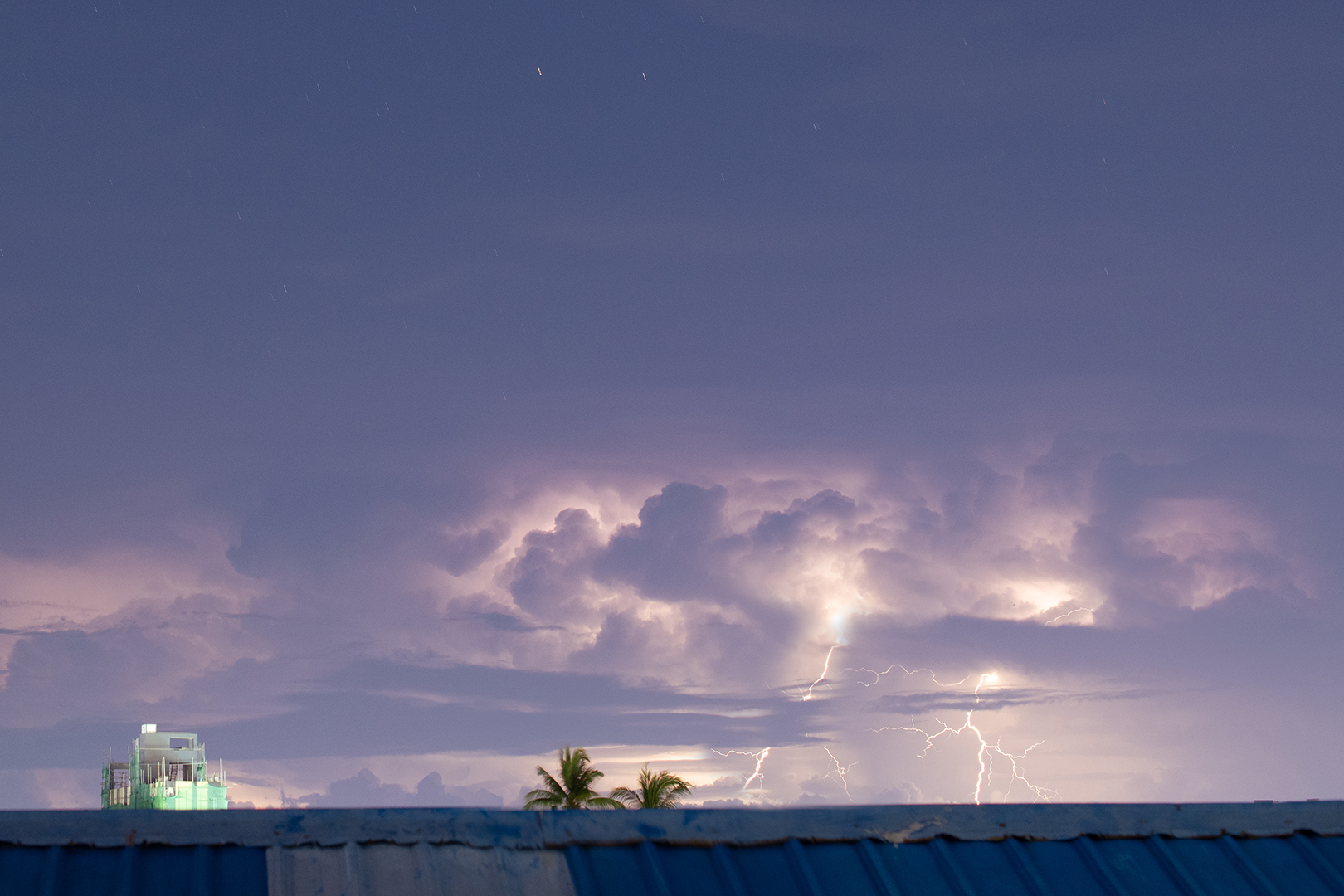 Lightning strike in Yangon